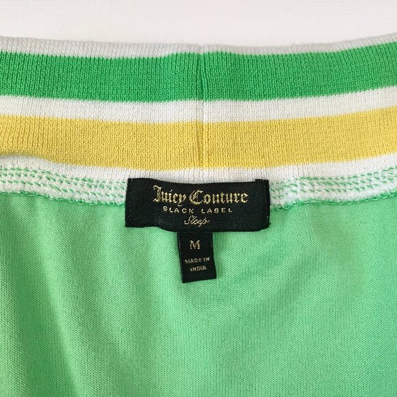 Y2K Juicy Couture Black Label Terry Cloth Shorts One Piece Romper Retro Sporty - Picture 9 of 15